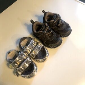 2 Pairs - Boys Baby Size 4 Summer Shoes